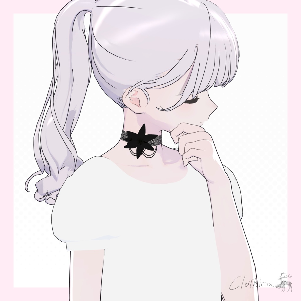 【無料/free】C-A07 Lily Veil Choker