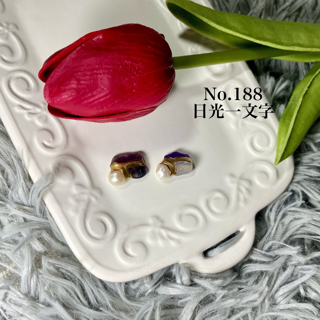 金継ぎイヤーアクセサリー　日光