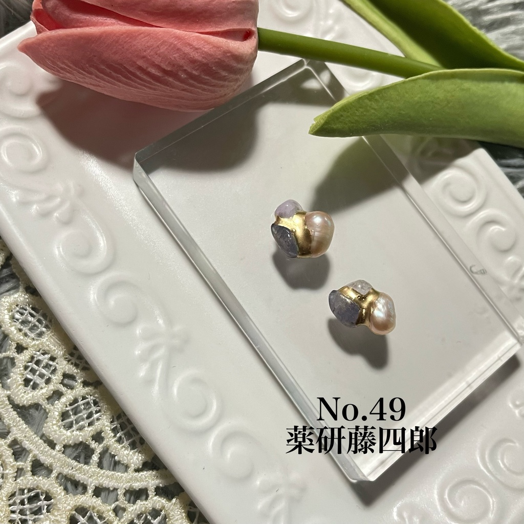 金継ぎイヤーアクセサリー　薬研藤四郎