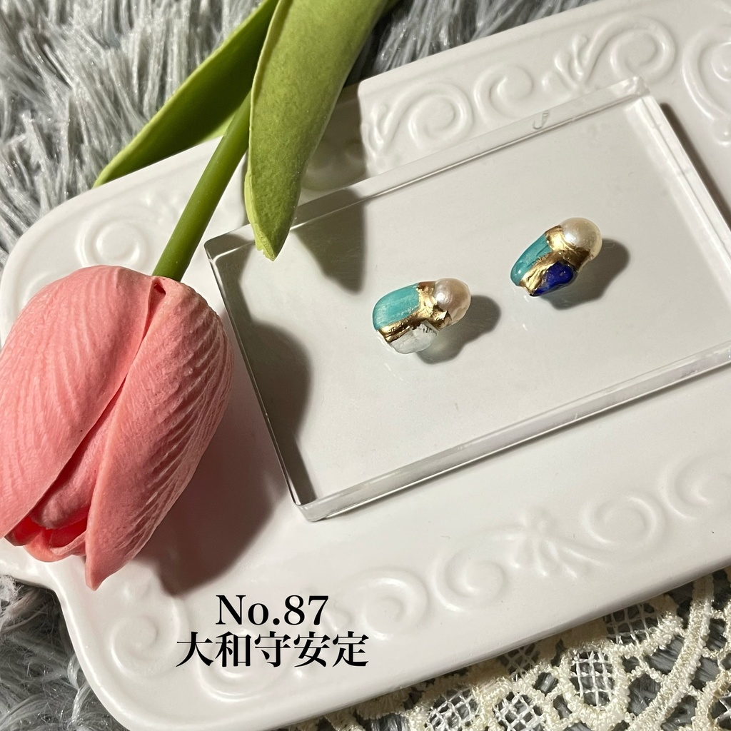 金継ぎイヤーアクセサリー　大和守