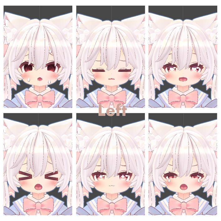 【無料】mia-ミア-ちゃんQuest対応表情アニメーション