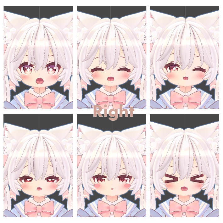 【無料】mia-ミア-ちゃんQuest対応表情アニメーション