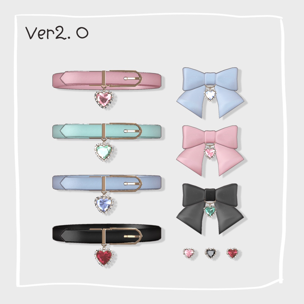 Heart Jewel Accessory