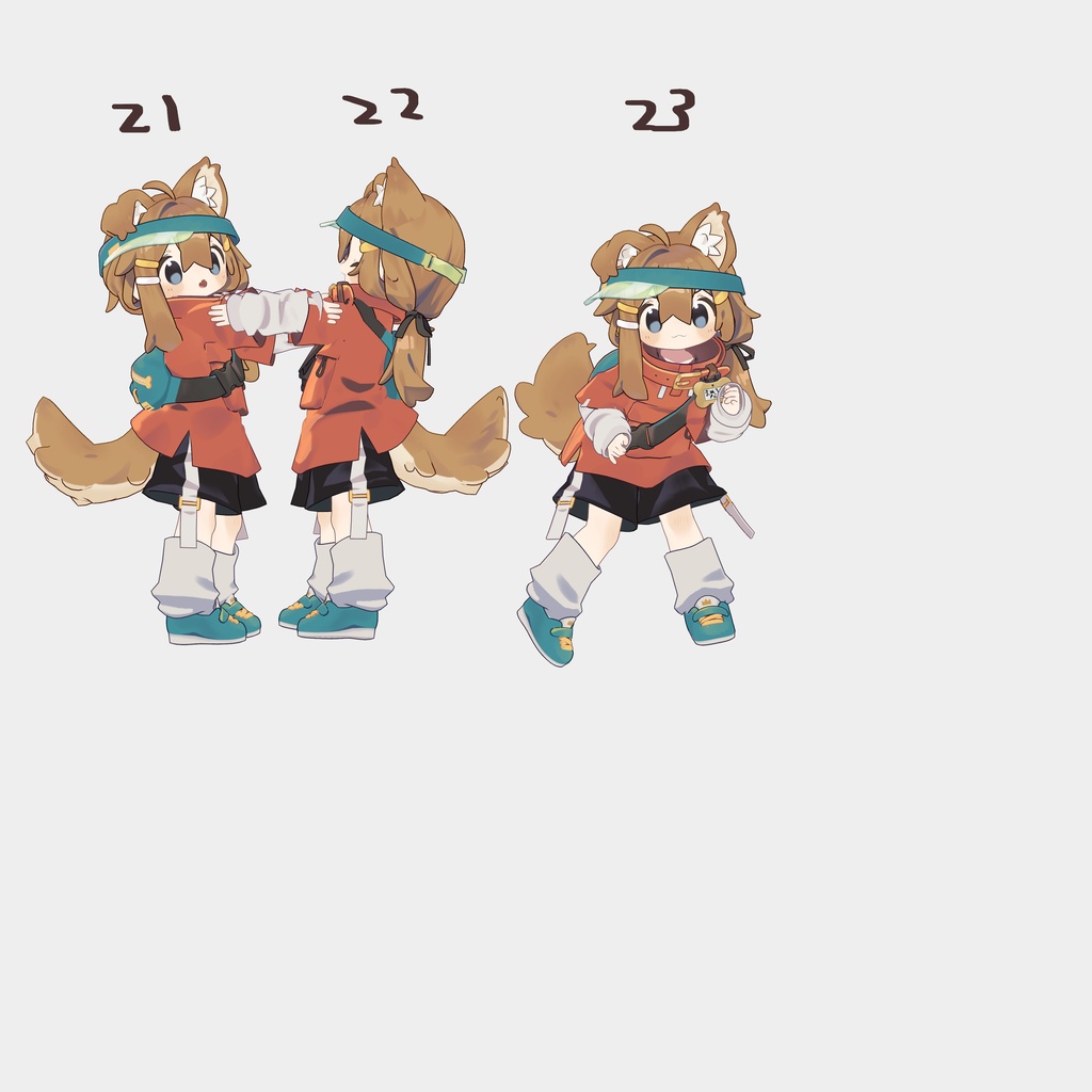 【無料】まめひなた向けポーズアニメーション23種