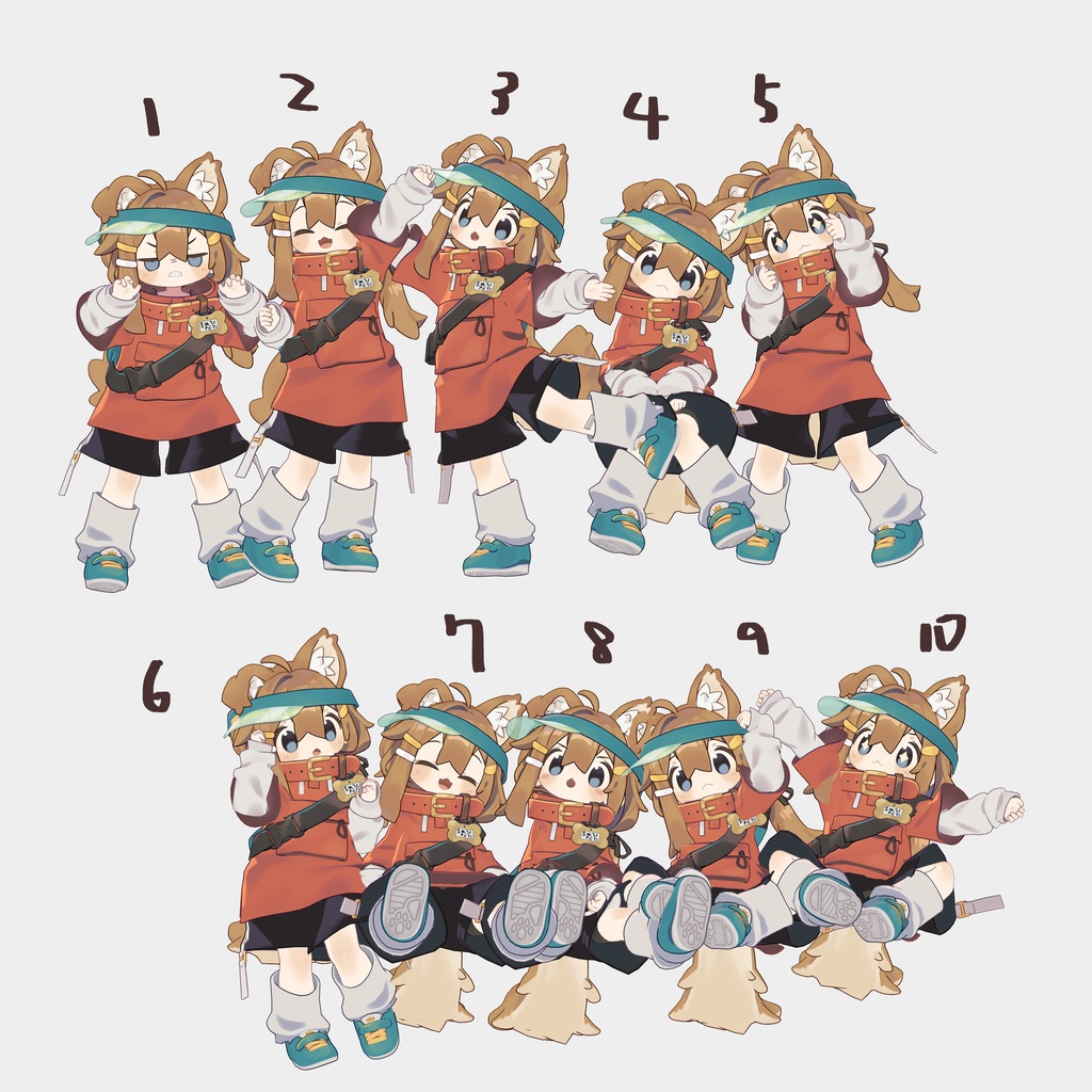 【無料】まめひなた向けポーズアニメーション23種