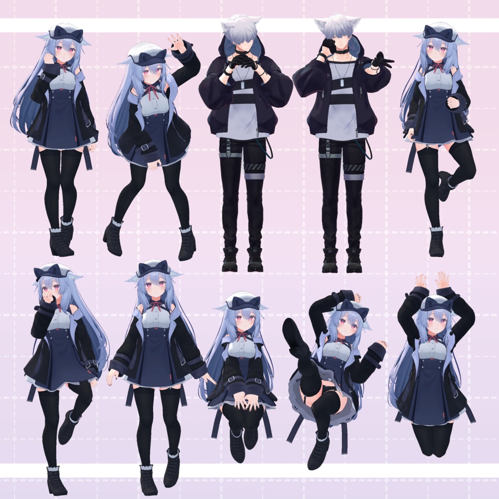 【無料】MFpose-animation V1 55種