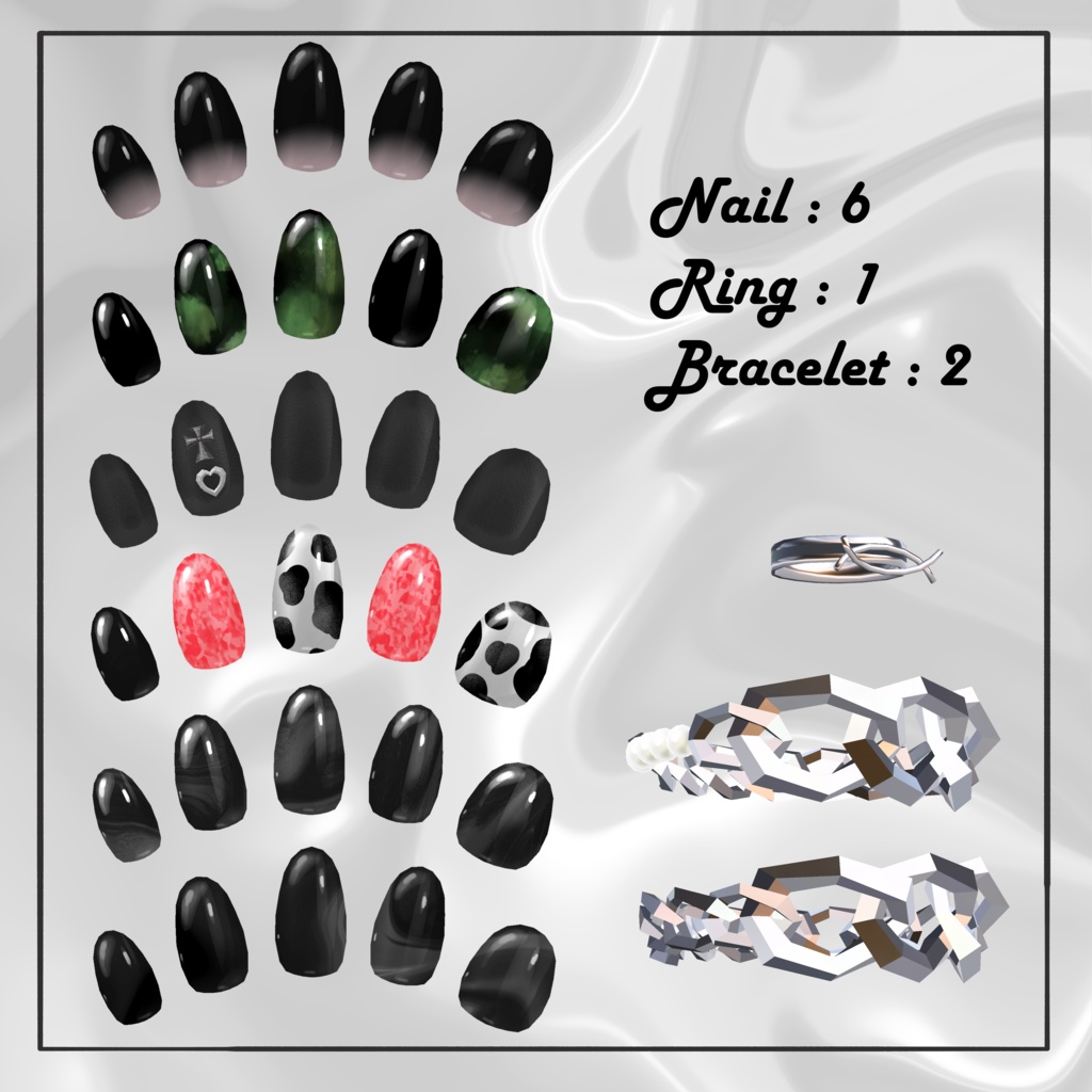 【MDollnail対応】Men's Nail for minase