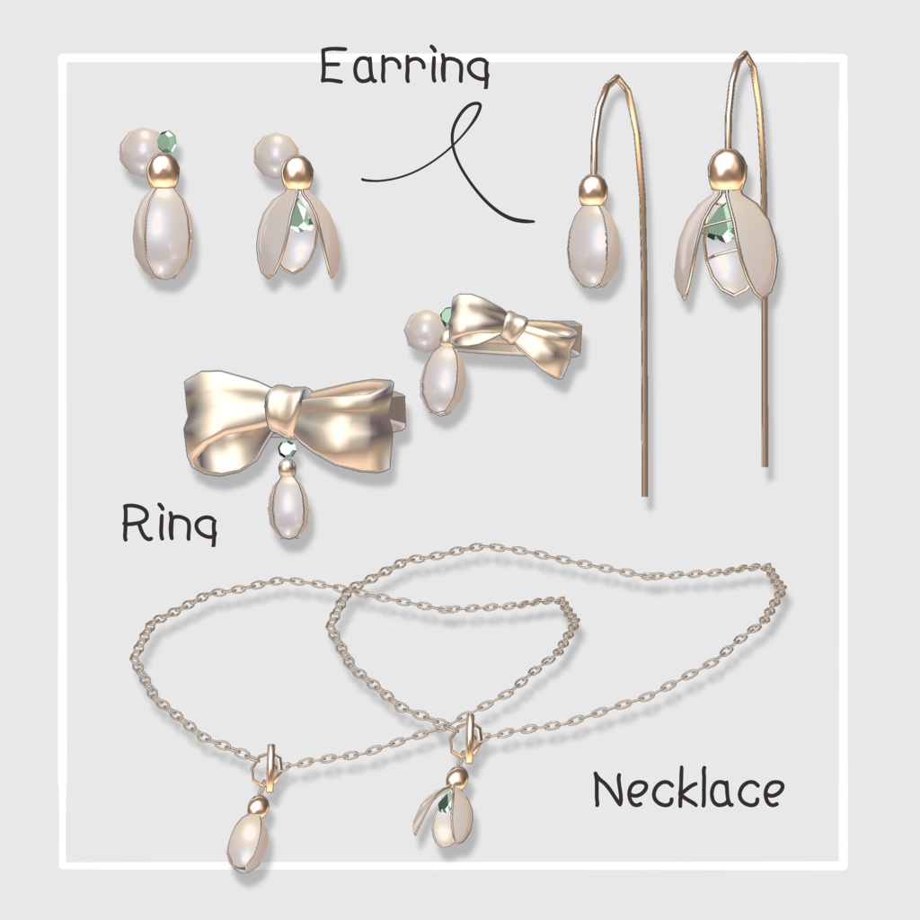 スノードロップアクセサリー