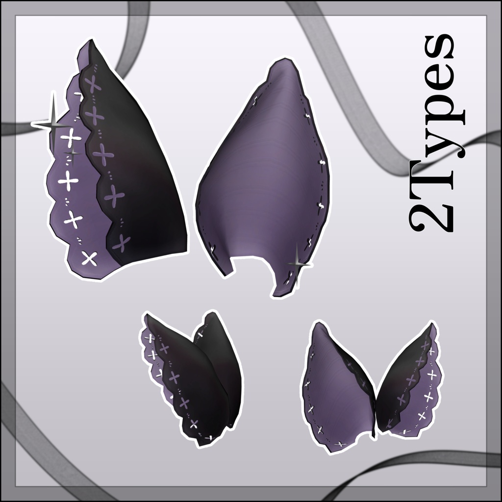 【無料】Gothic Bat Ears