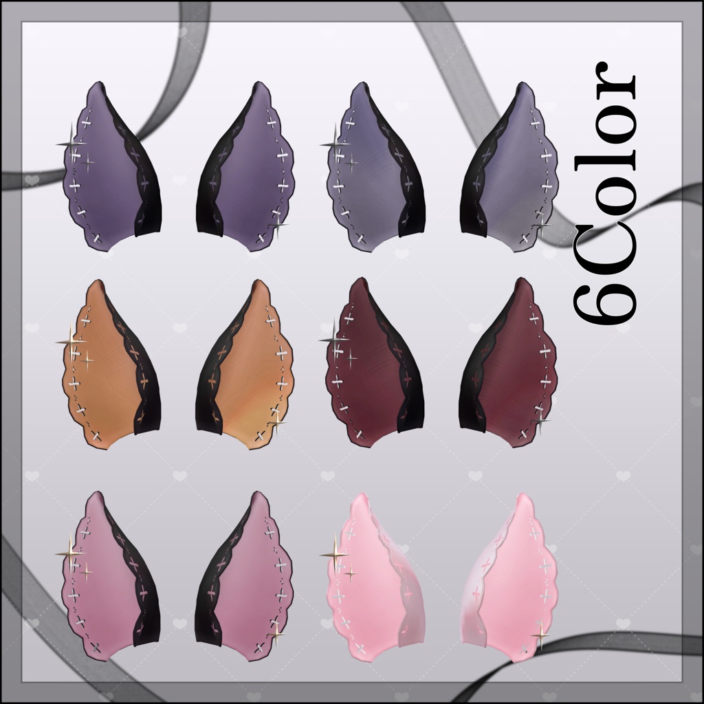 【無料】Gothic Bat Ears