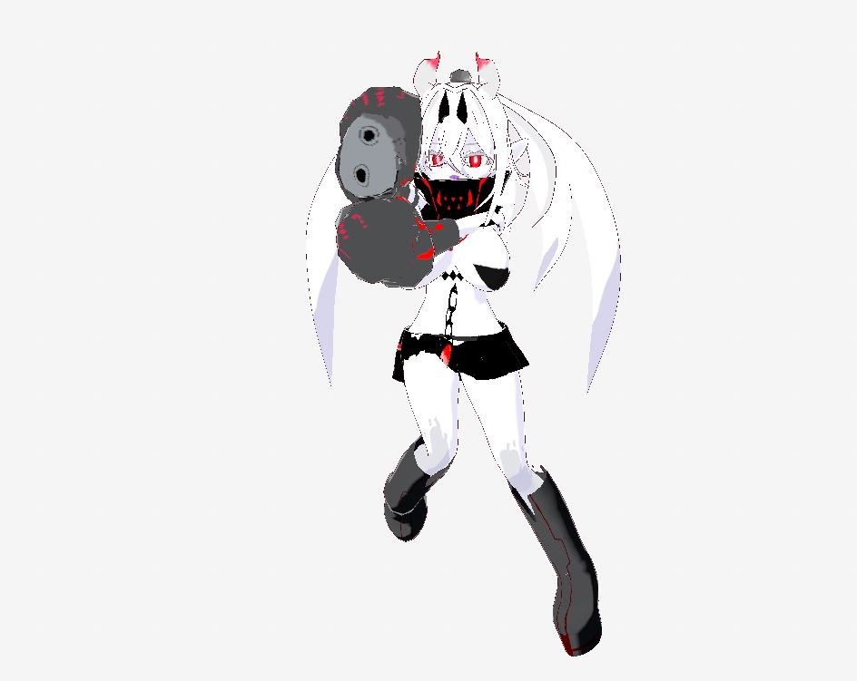 【VRChat用3Dモデル】深海棲艦風モデル 「海底水鬼」