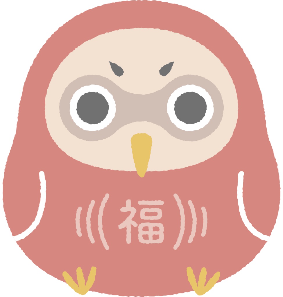 ふくふくろう アクリルバッジ