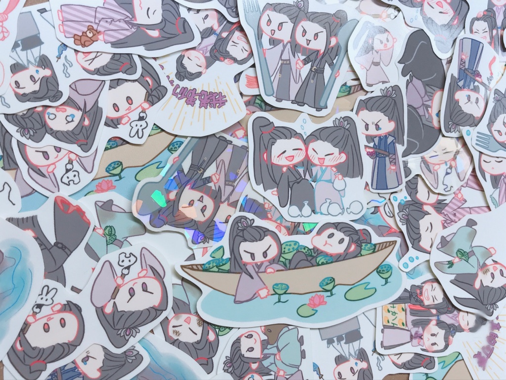 雲夢双傑フレークシール