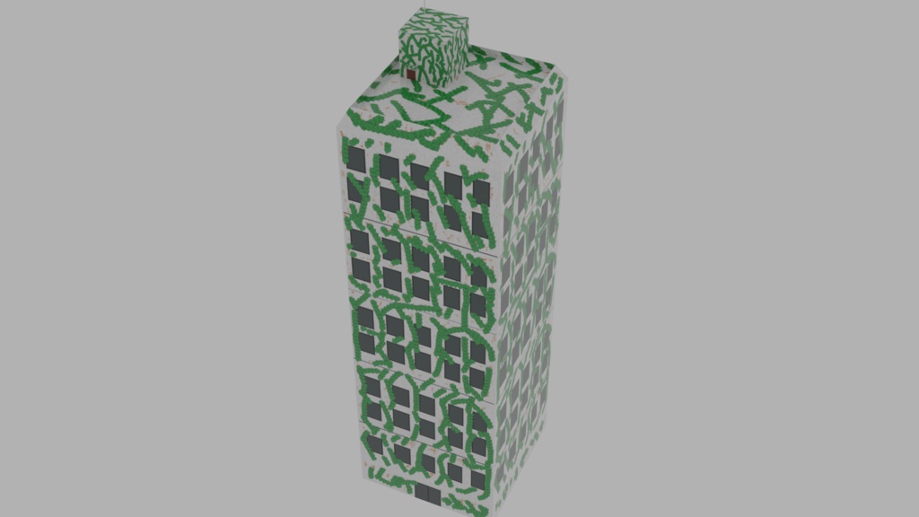 3Dモデル「廃ビルA」