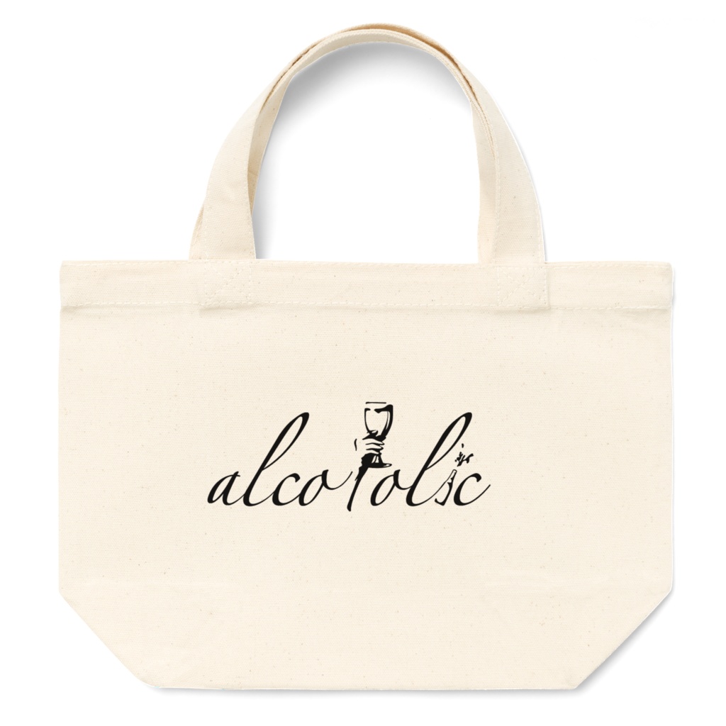 alcoholicトートバッグ ビッグ