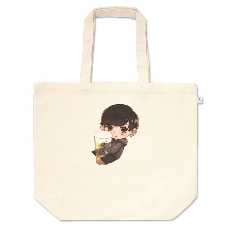 alcoholicトートバッグ ビッグ