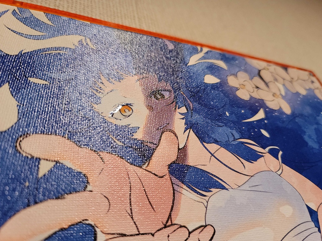 目覚め キャンバスボード+アクリルケース(三角吊りカン等付き)