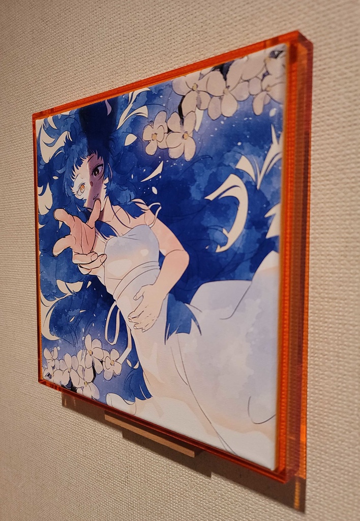 目覚め キャンバスボード+アクリルケース(三角吊りカン等付き)