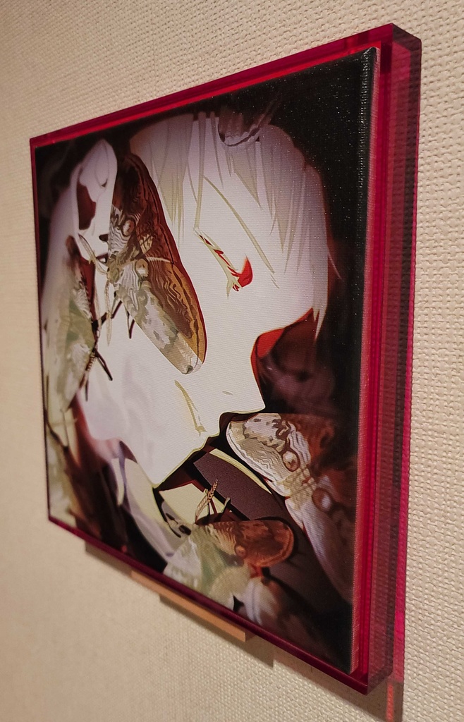 悪夢 キャンバスボード+アクリルケース(三角吊りカン等付き)