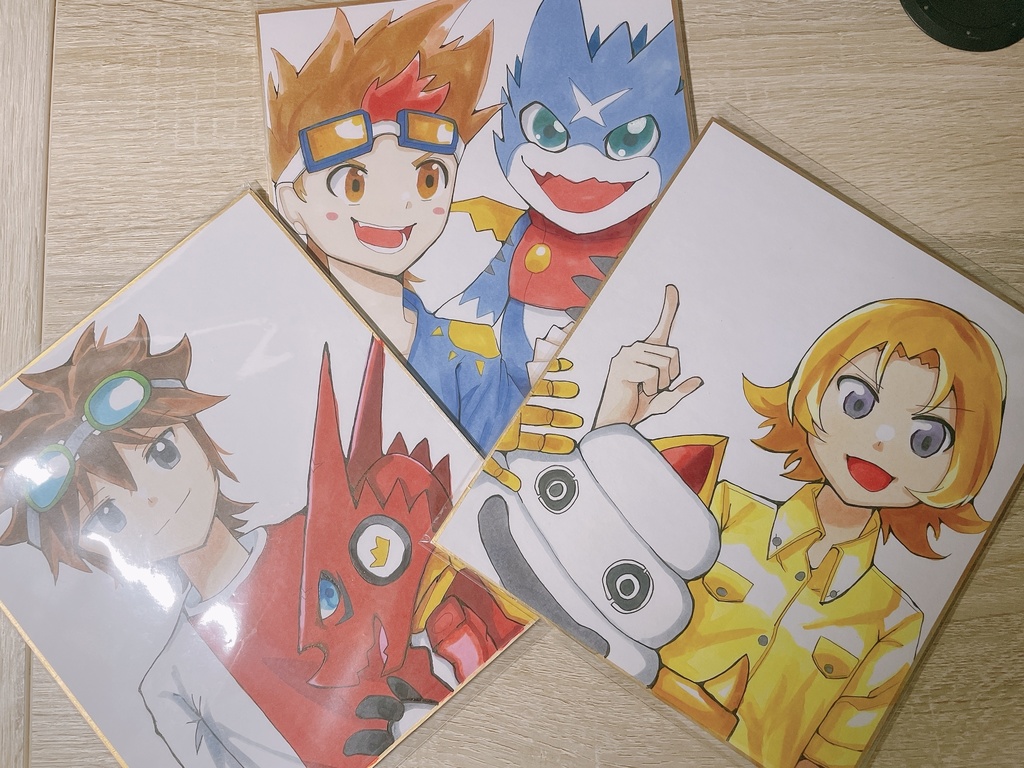 デジモンクロスウォーズ時をかける少年ハンター 色紙 1 ほしけもの Booth