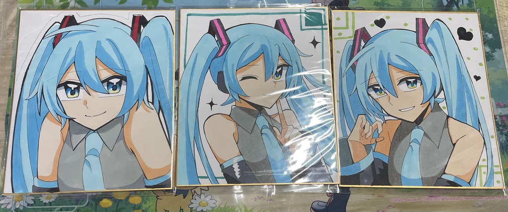 初音ミク色紙