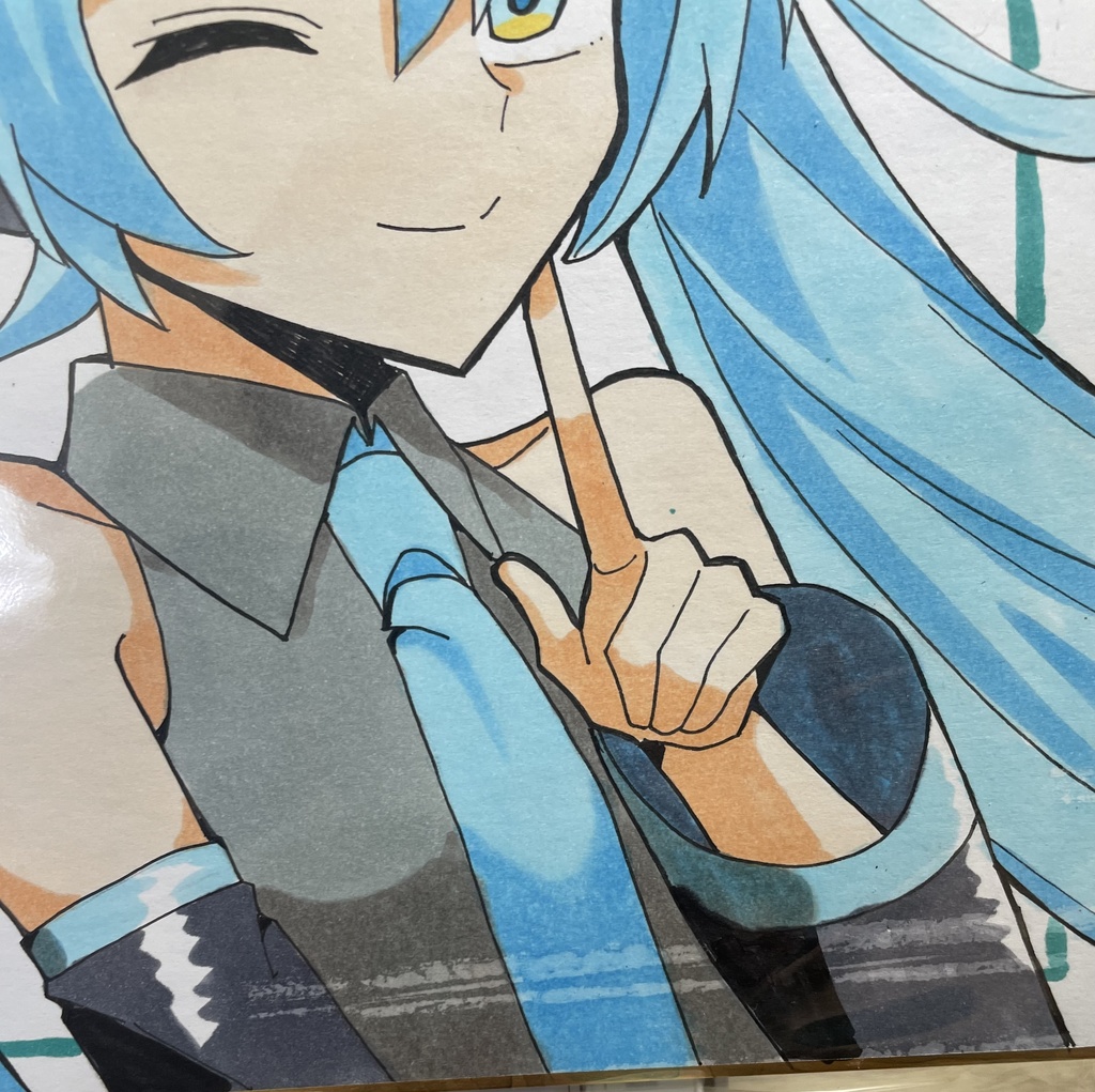 初音ミク色紙