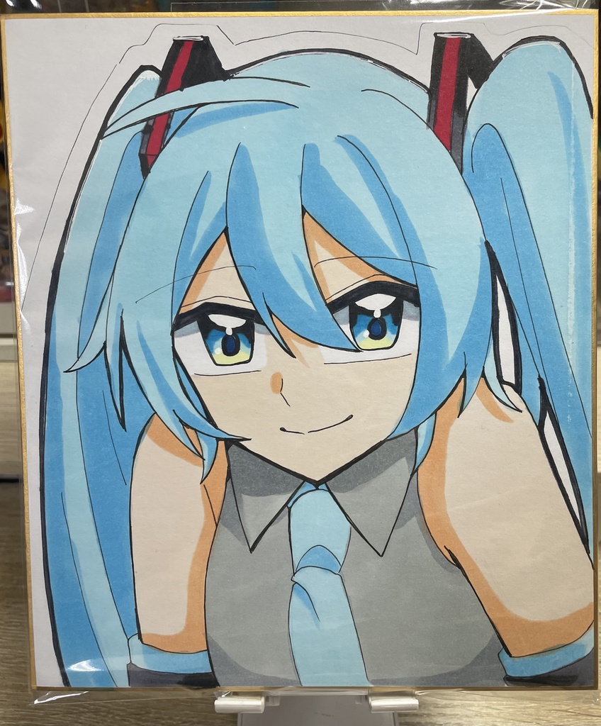 初音ミク色紙