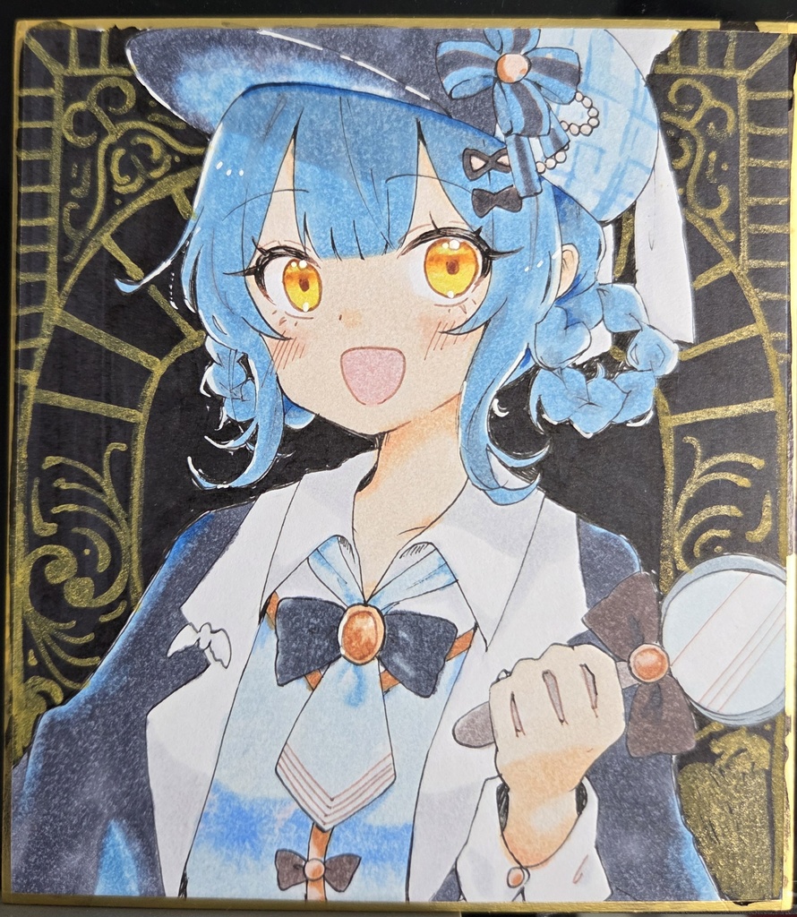 まのさば 橘シェリー 色紙イラスト