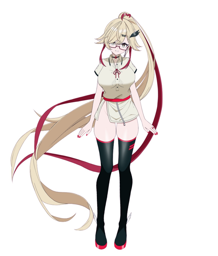 鳩尾Lie斗　ポニテ　アクリルスタンド