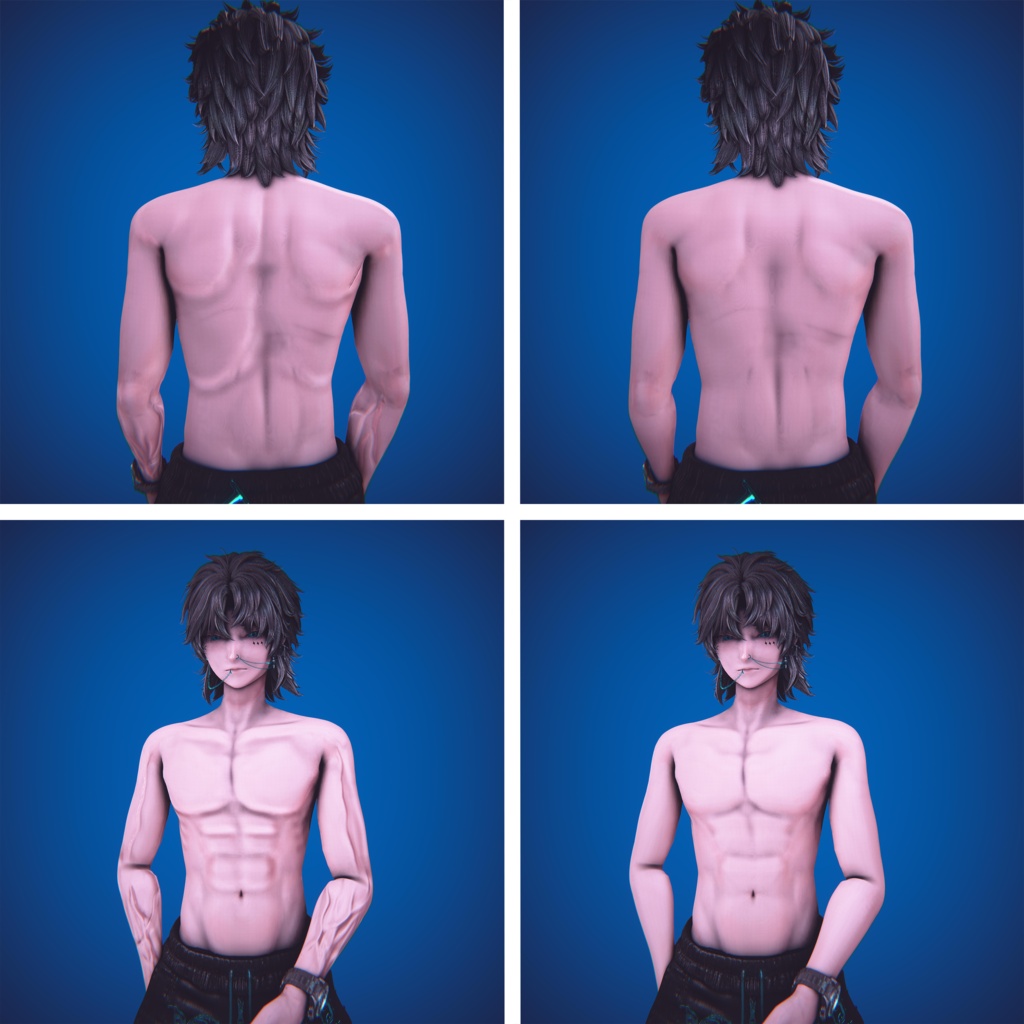 【斑霞 / Hanka】体ノーマルマップ / Body Normal Map