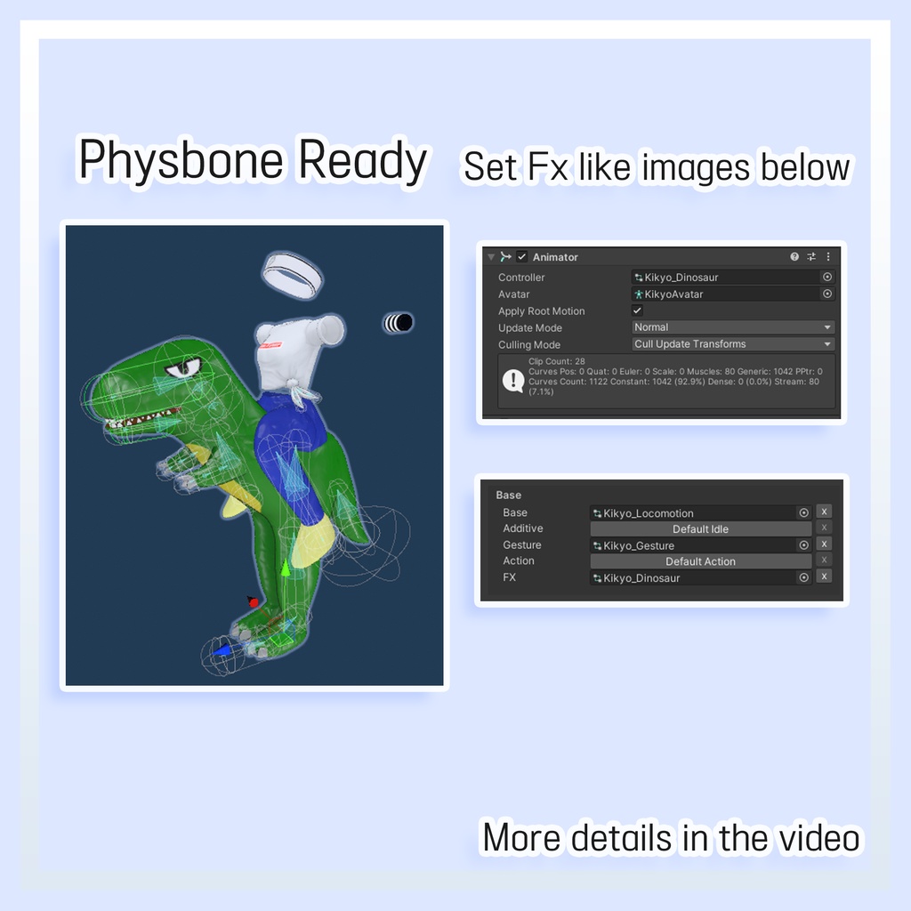 【桔梗用】Tyranno Airsuit and Tshirts for kikyo