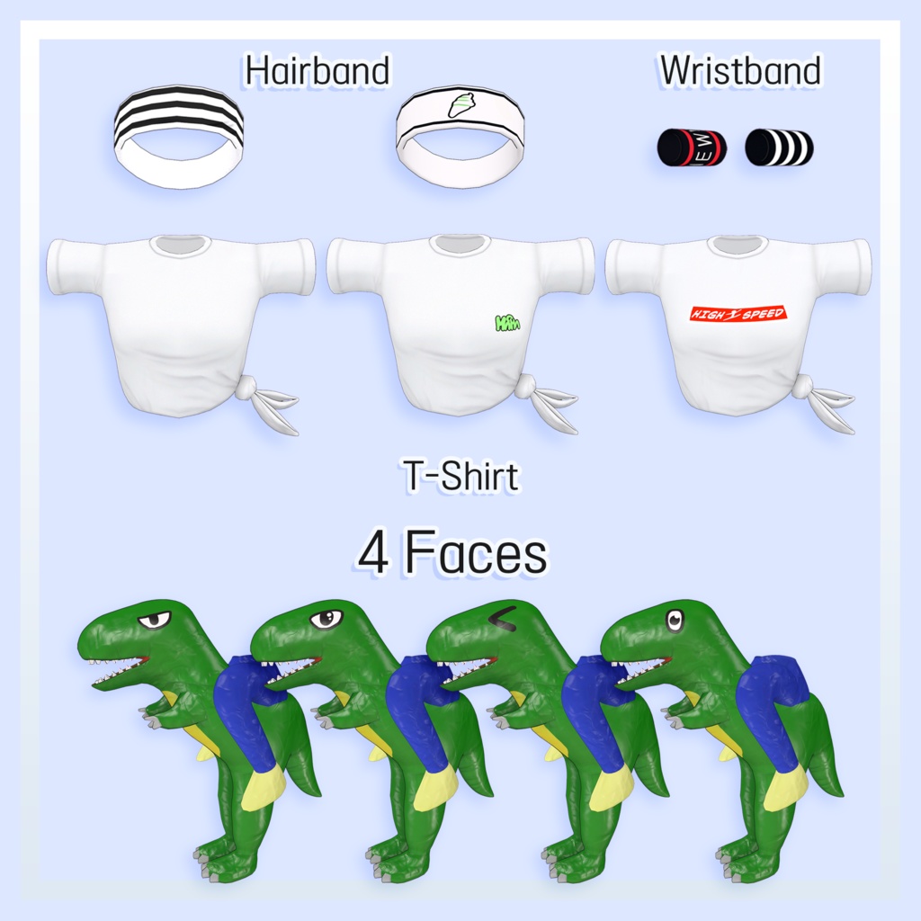 【桔梗用】Tyranno Airsuit and Tshirts for kikyo