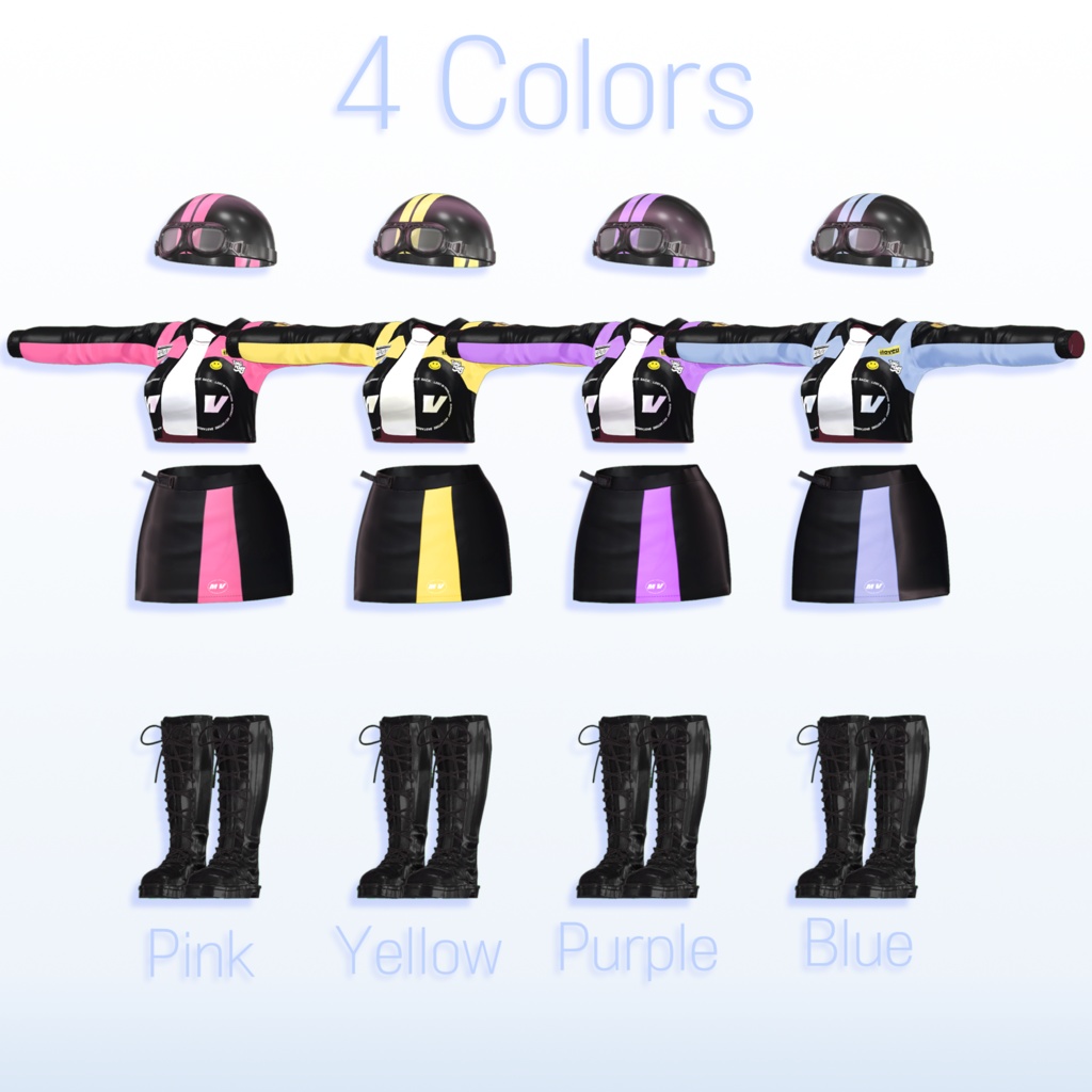 【2アバター対応】Race Jacket VRC用