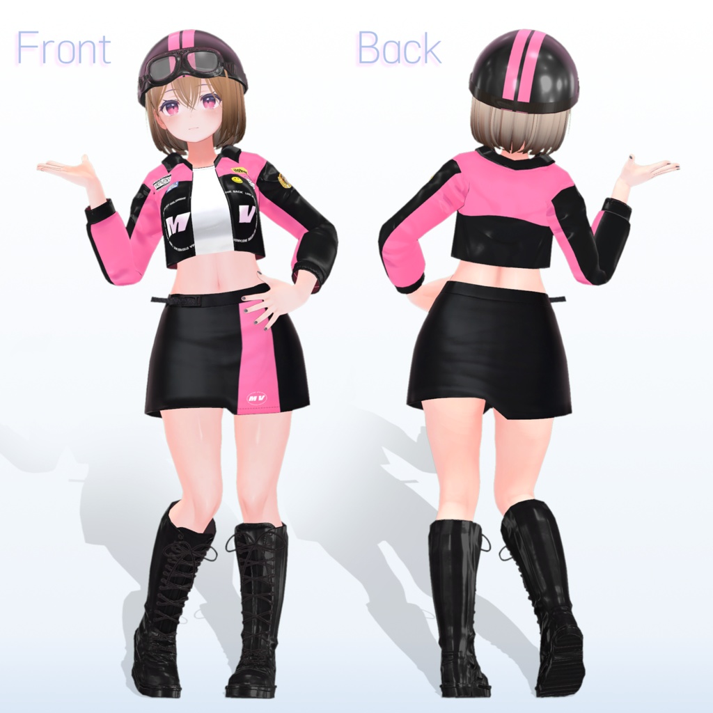【2アバター対応】Race Jacket VRC用