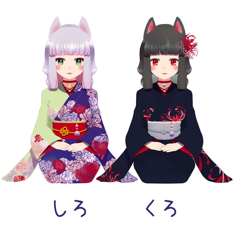 【FaceRig・2DR対応Live2Dモデル】お座り狐耳っこ【改造歓迎】