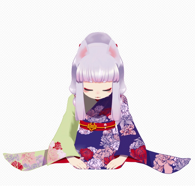 【FaceRig・2DR対応Live2Dモデル】お座り狐耳っこ【改造歓迎】