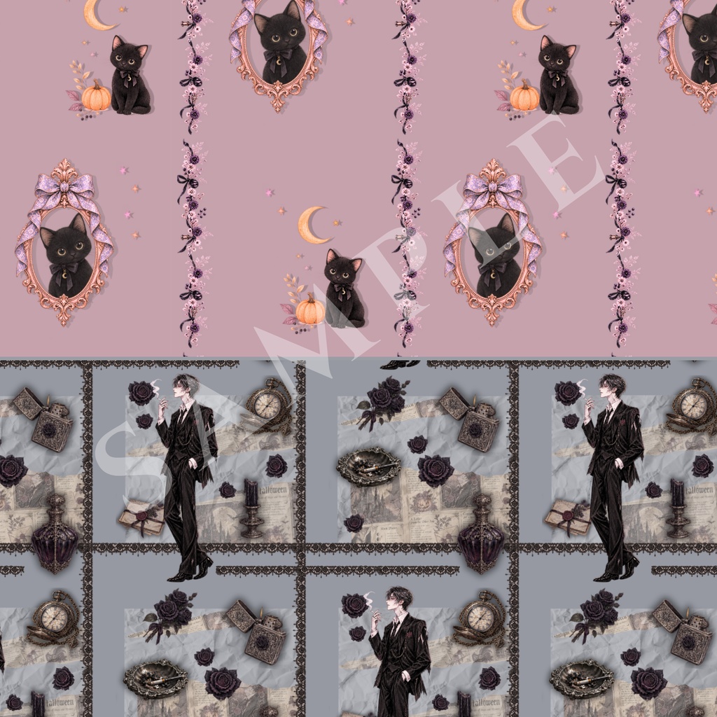 ZOMBIE WEDDING|アンティークハロウィン デザインペーパー