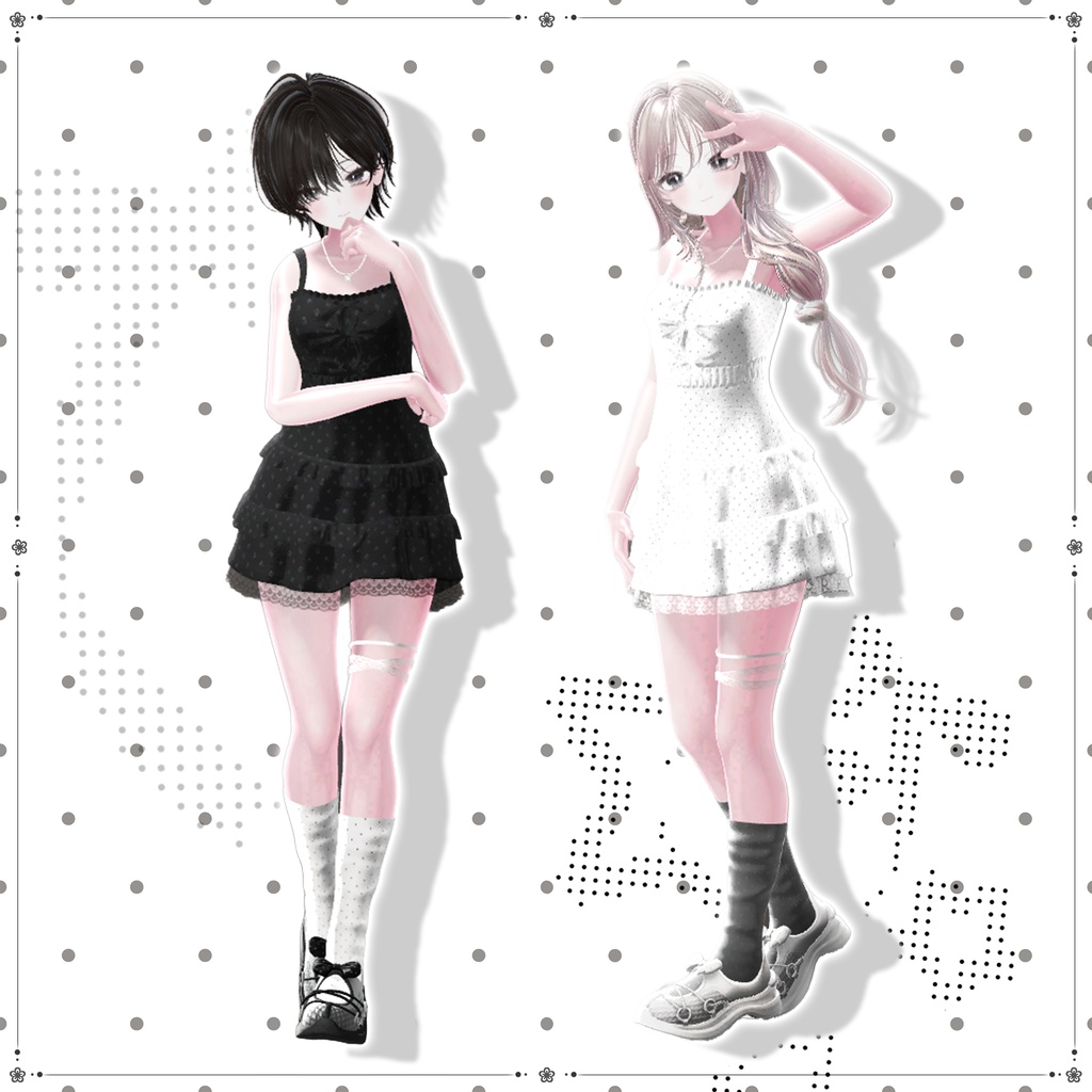 ❀•°セール中【16アバター対応】🤍🐰 • ─ Dear Bunny ─ • 🐰🤍【VRChat向け衣装モデル】°•❀