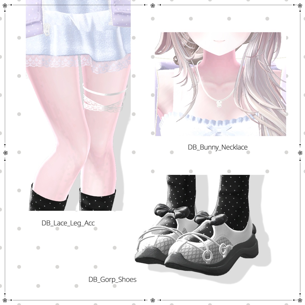 ❀•°セール中【16アバター対応】🤍🐰 • ─ Dear Bunny ─ • 🐰🤍【VRChat向け衣装モデル】°•❀