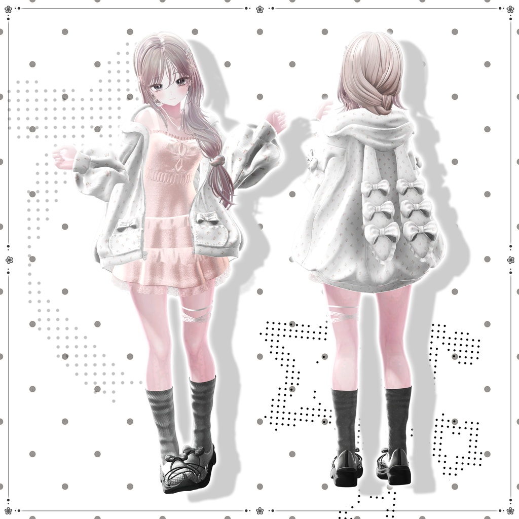 ❀•°セール中【16アバター対応】🤍🐰 • ─ Dear Bunny ─ • 🐰🤍【VRChat向け衣装モデル】°•❀
