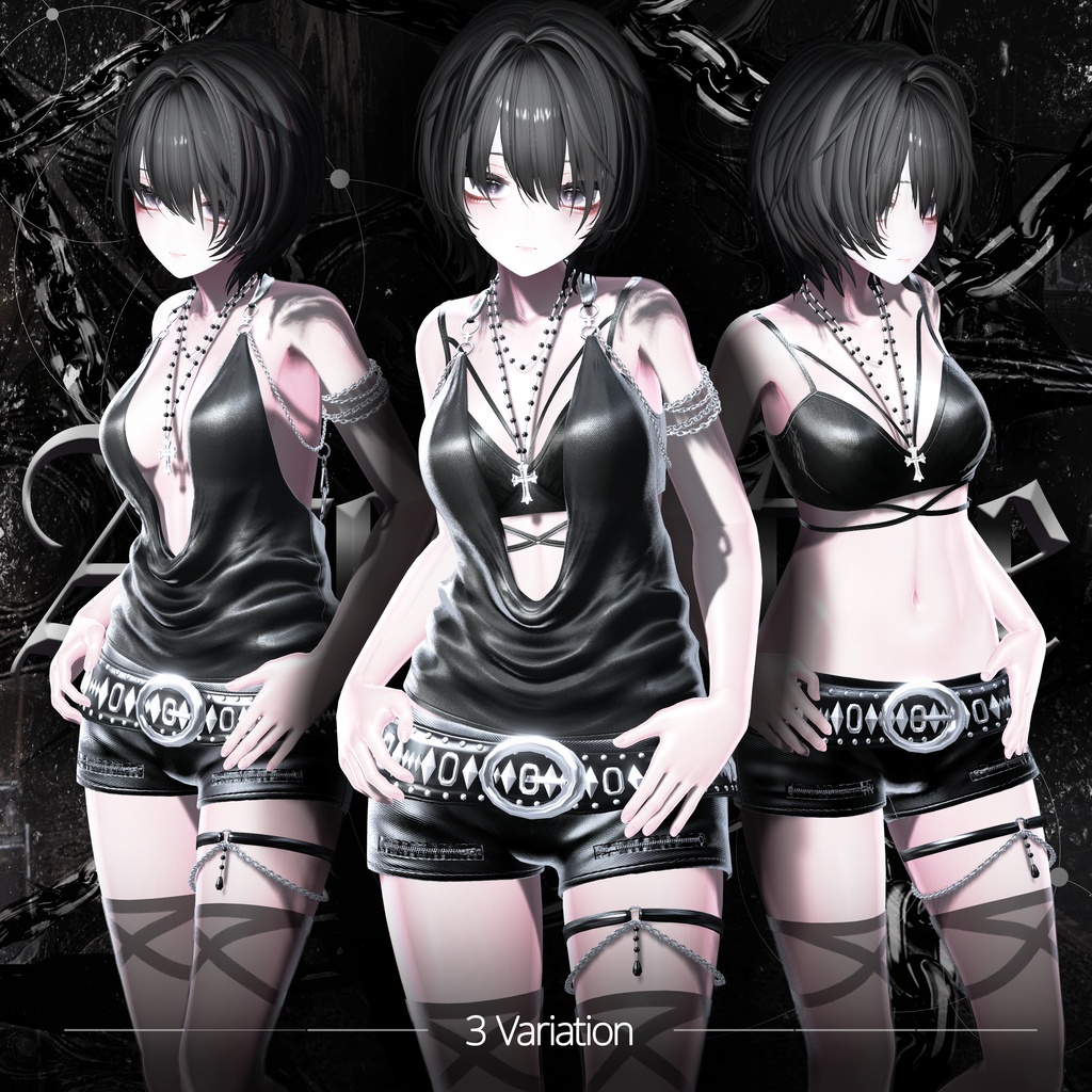 ❖セール中 ~8/5日🖤【10アバター対応】❖†─Alternative─†❖【VRChat向け衣装モデル】❖