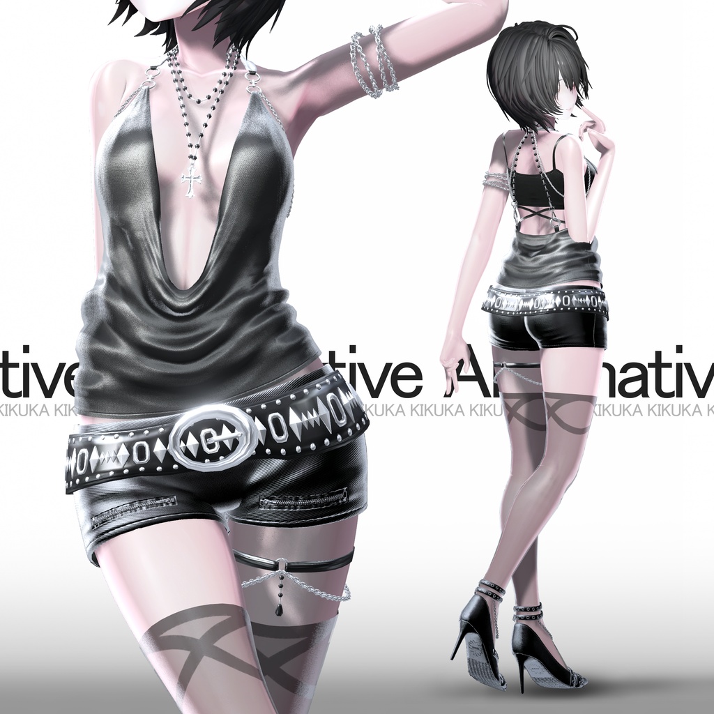 ❖セール中 ~8/5日🖤【10アバター対応】❖†─Alternative─†❖【VRChat向け衣装モデル】❖
