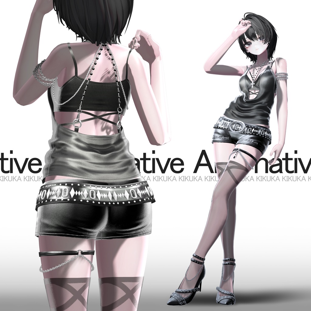 ❖セール中 ~8/5日🖤【10アバター対応】❖†─Alternative─†❖【VRChat向け衣装モデル】❖