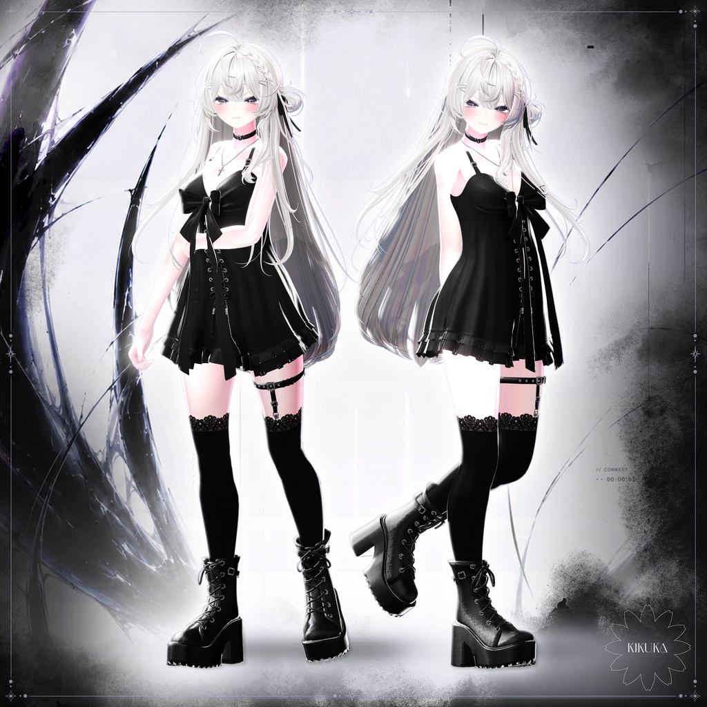 🖤セール中🖤【14アバター対応】✦☾✧Nightmare Requiem✧☾✦【VRChat向け衣装モデル】