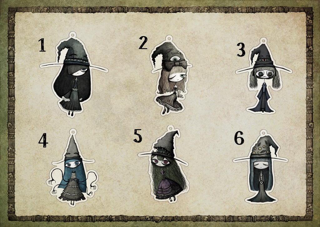 魔女さん アクリルキーホルダー