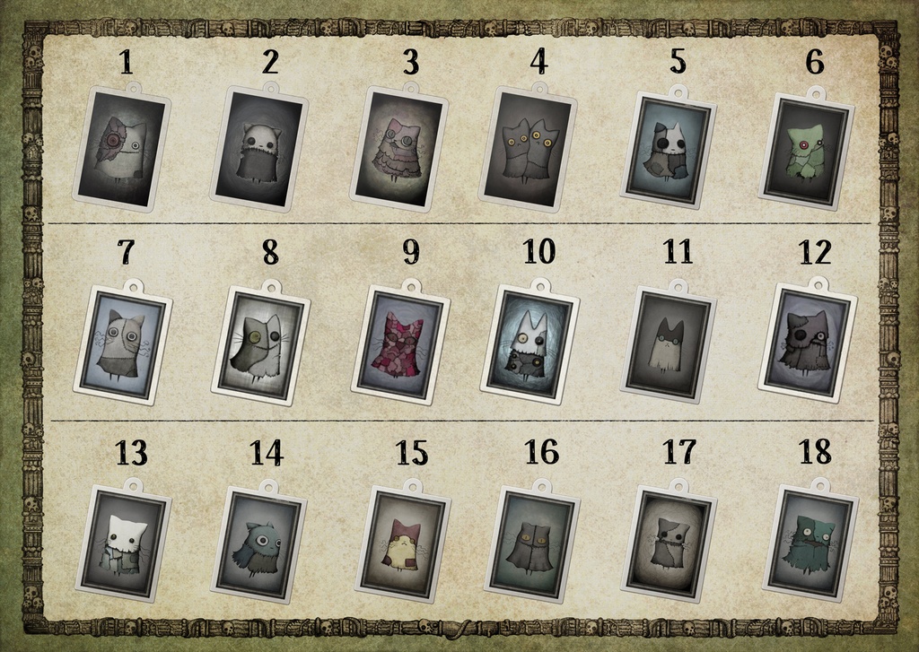 猫かぶり_アクリルキーホルダー