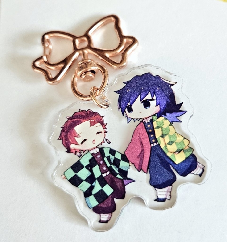 義炭アクリルキーホルダー