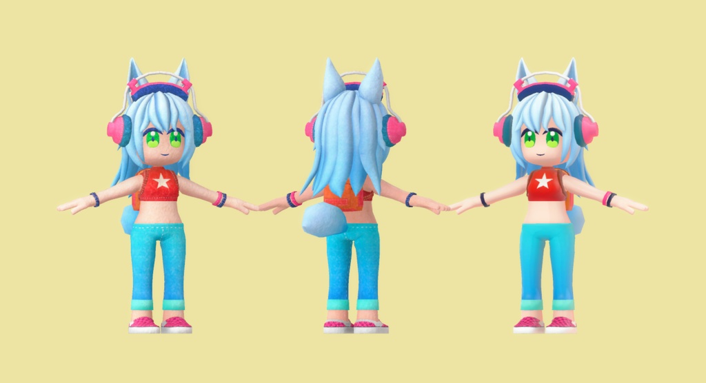 オリジナル3Dモデル ("Pichi")