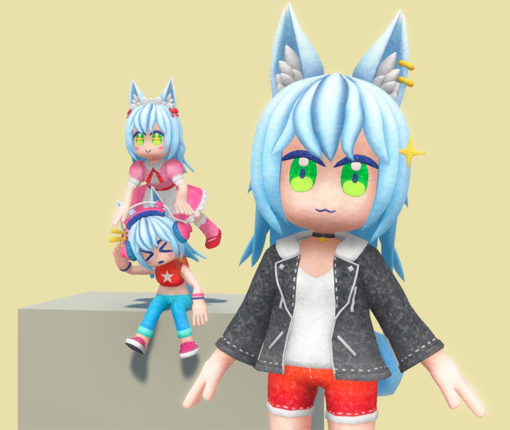 オリジナル3Dモデル ("Pichi")