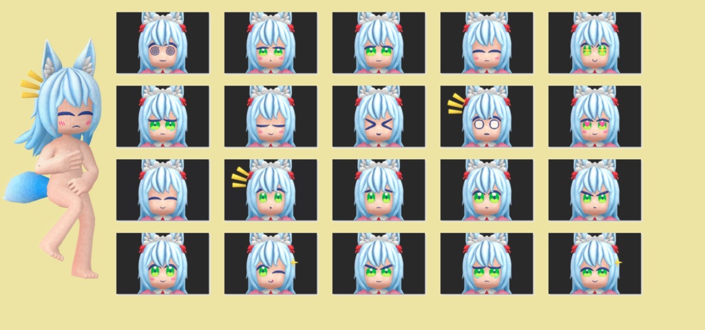 オリジナル3Dモデル ("Pichi")